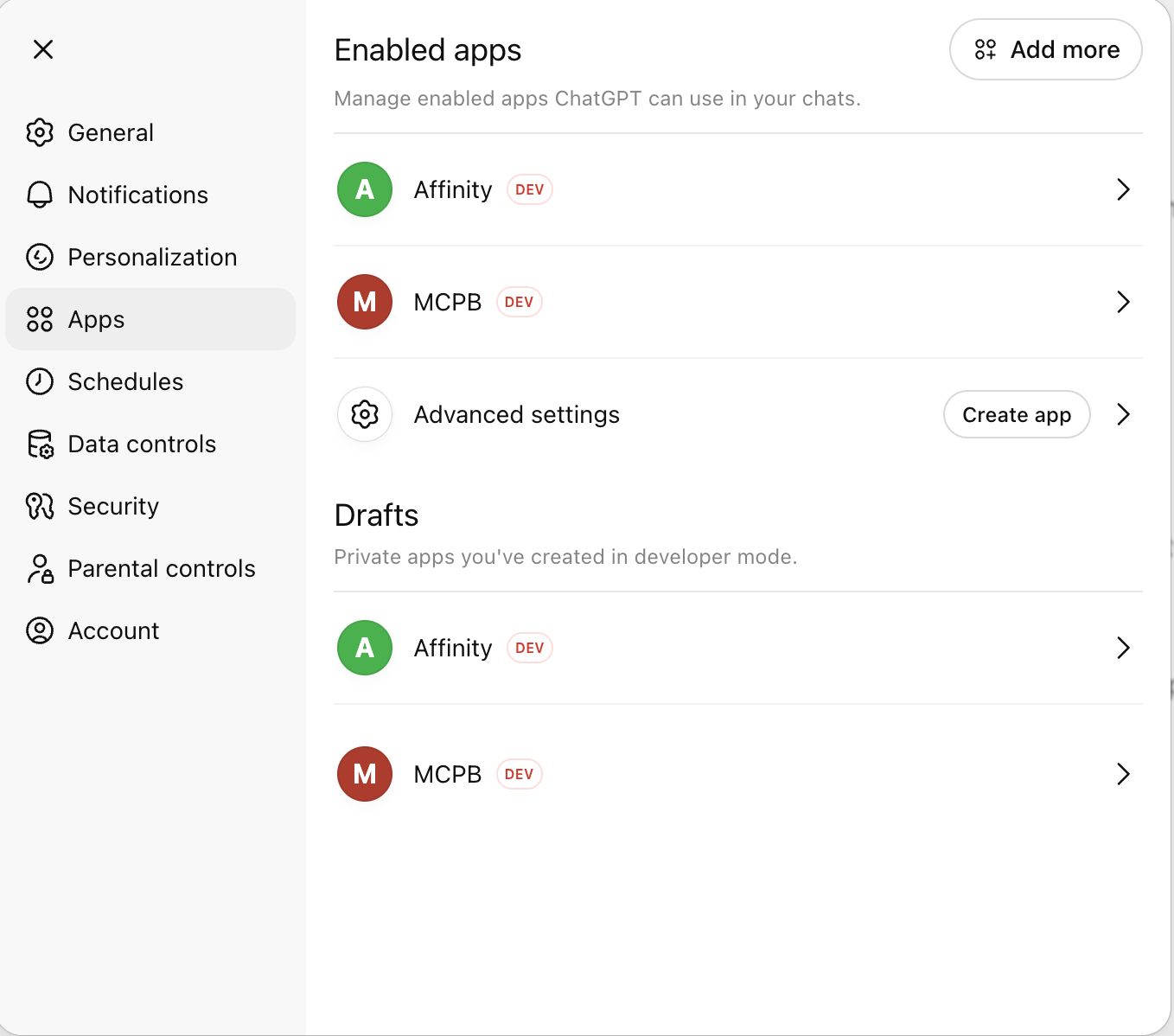 ChatGPT Enabled Apps