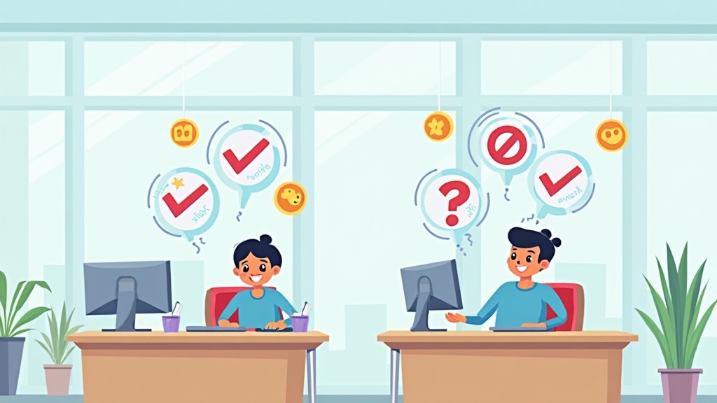 Cartoon illustration showing contrast between well-designed simple tools and poorly-designed complex tools